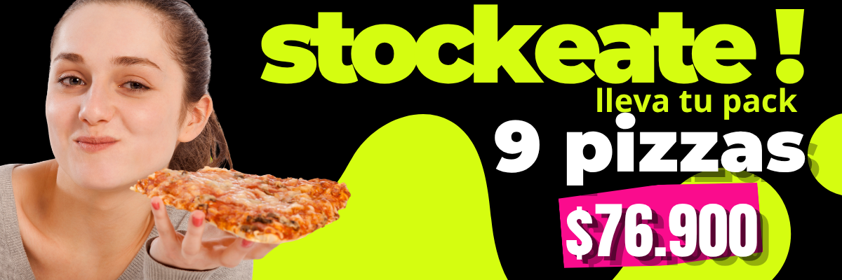 Pack Stockeate 9 pizzas